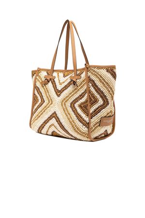 Marcella shopping bag in woven straw GIANNI CHIARINI | BS6850COMMESIR11130